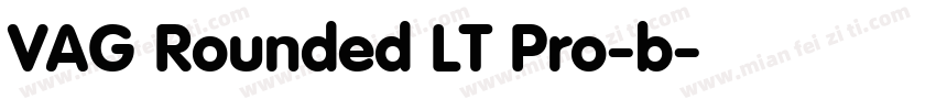VAG Rounded LT Pro-b字体转换